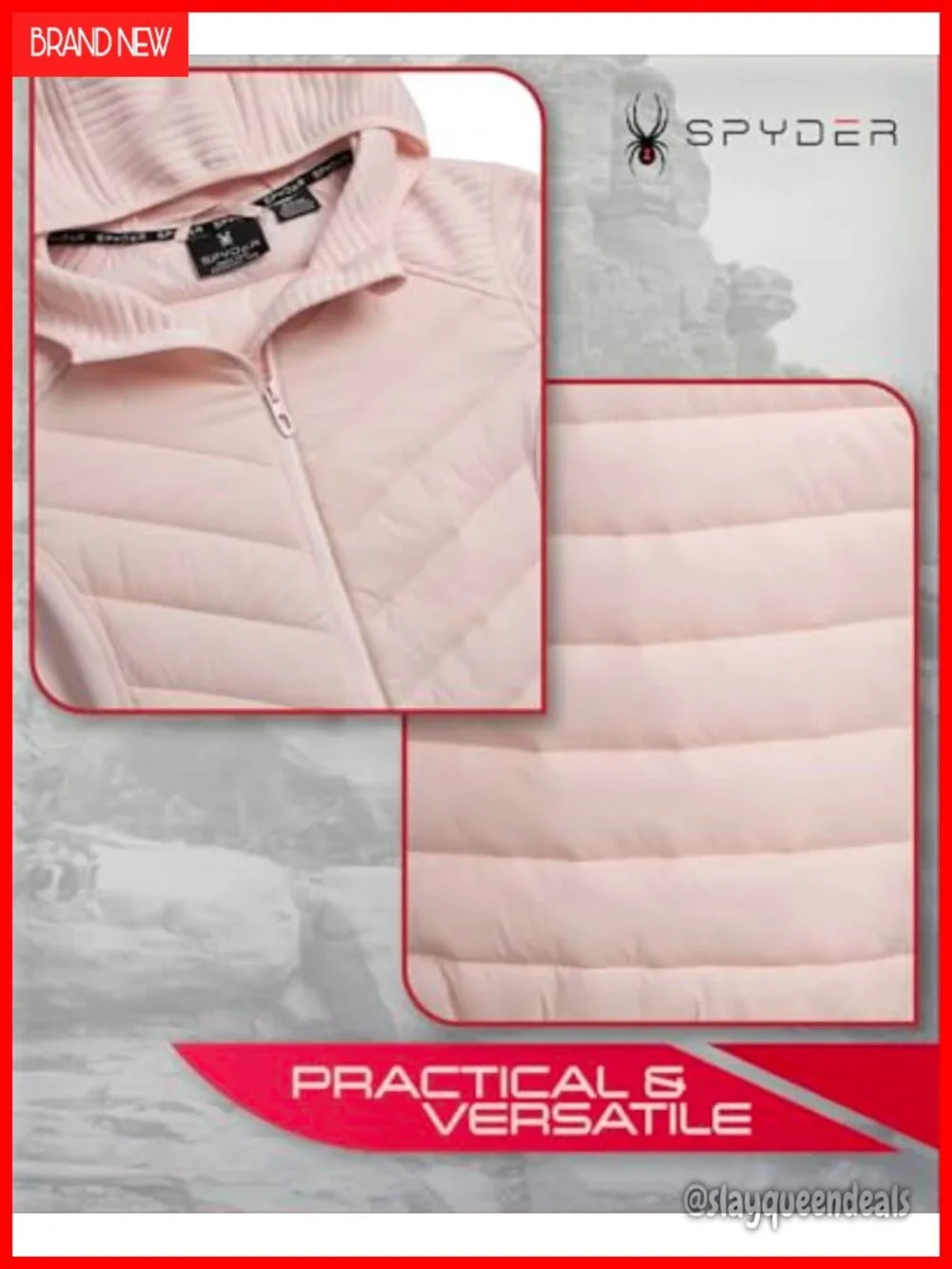 Lightweight Quilted Puffer Jacket with Hood, Insulated Winter Coat